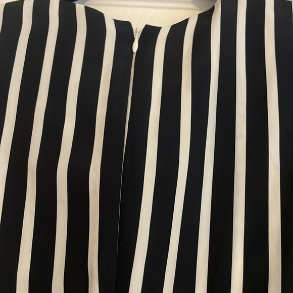 Jonathan Simkhai ruched striped dress 2 - Picture 6 of 6